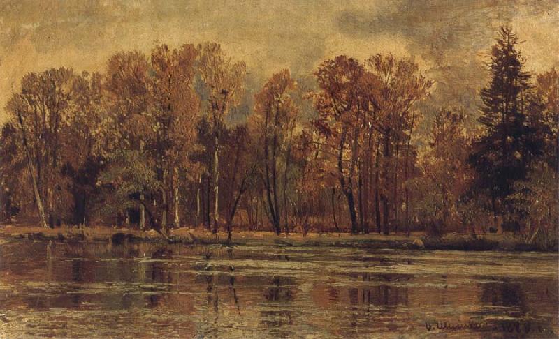 Ivan Shishkin Golden Autumn oil painting picture